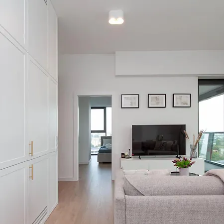 Appartement Apartly - Hanza Tower View, Parking, Pool, Sauna Szczecin