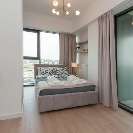 Apartly - Hanza Tower View, Parking, Pool, Sauna * شتشيتسين