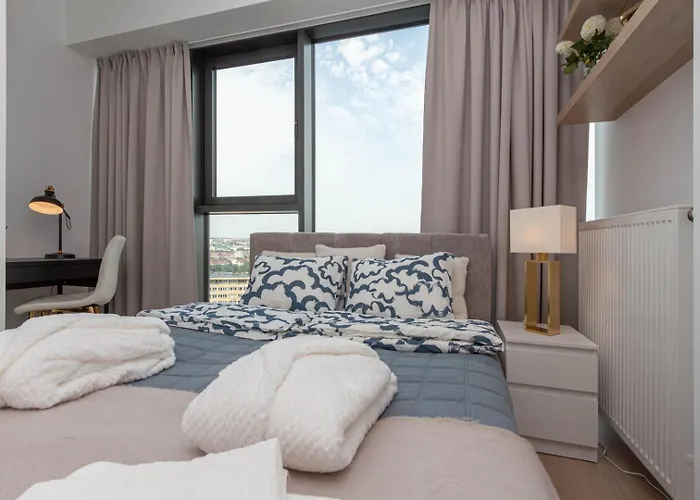 Apartly - Hanza Tower View, Parking, Pool, Sauna Apartment Stettin