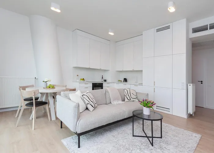 Apartment Apartly - Hanza Tower View, Parking, Pool, Sauna Stettin