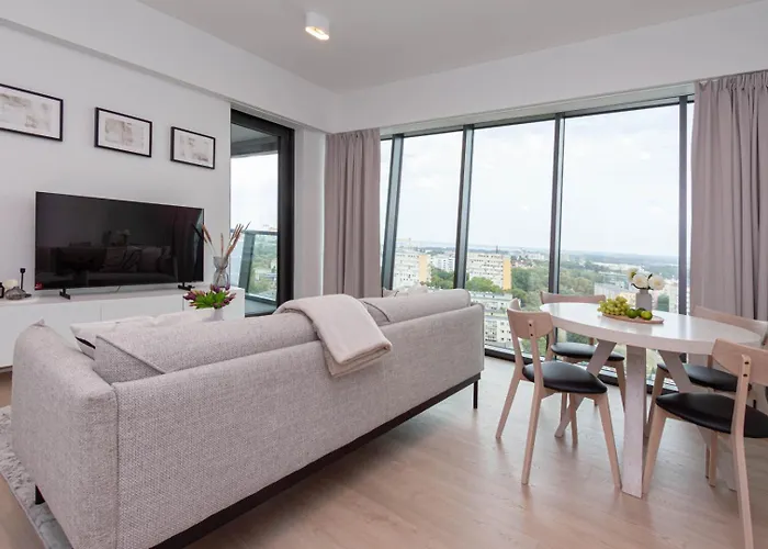 Apartly - Hanza Tower View, Parking, Pool, Sauna Štetín